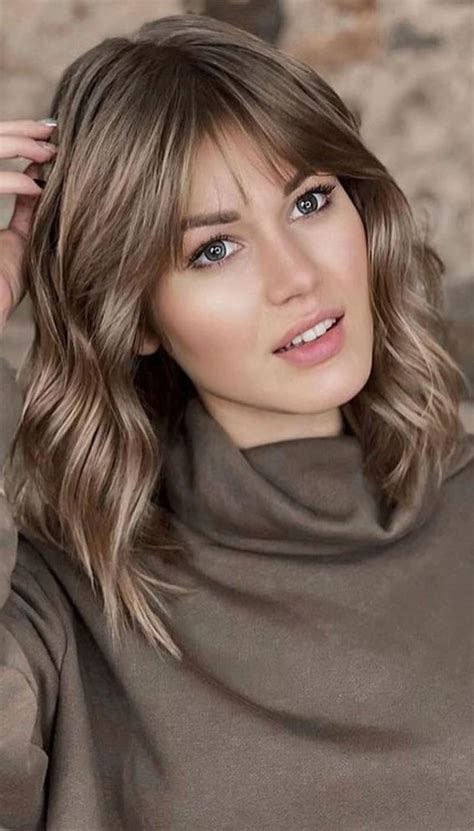 The Medium Short Length Hairstyles With Bangs For New Style