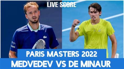 medvedev vs de minaur score