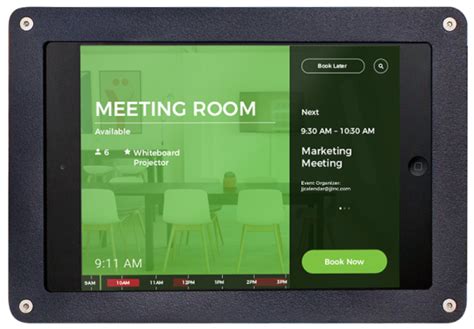 iPad Conference Room Booking Display