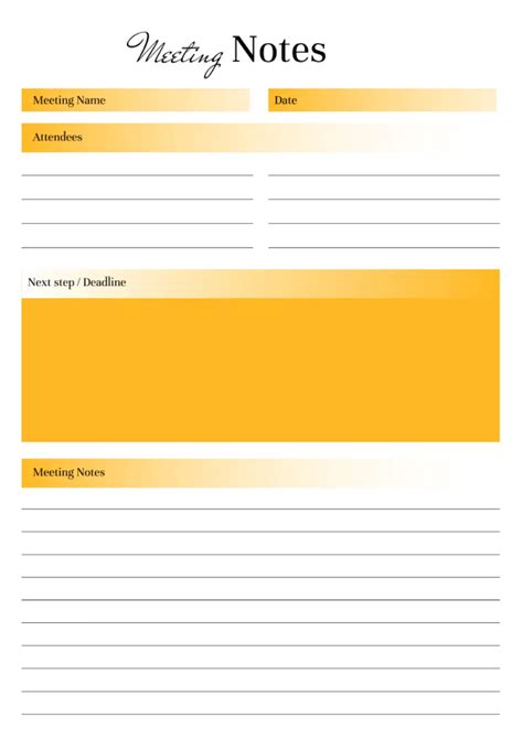 meeting notes template in google docs