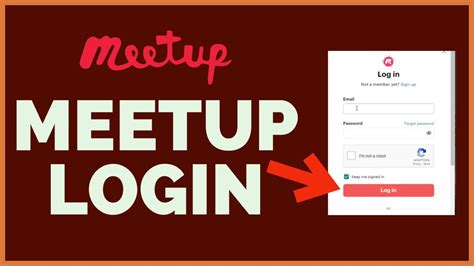 meetup sign in page