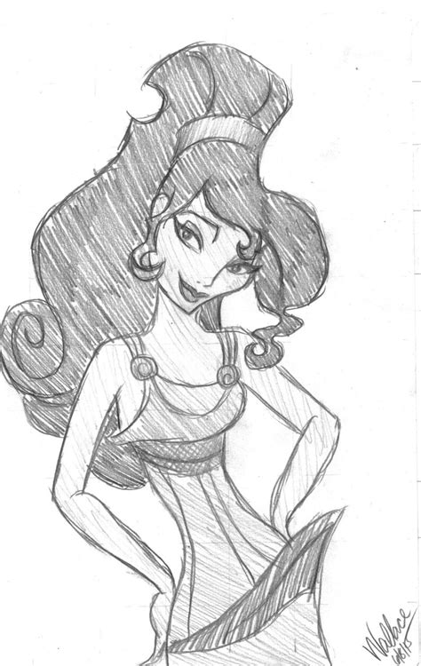 meg from hercules sketch