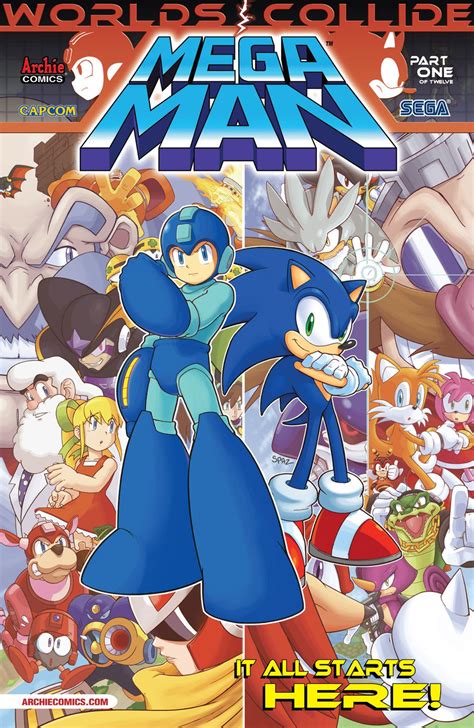 mega man and sonic comic