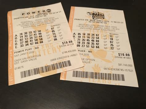 mega millions jackpot lottery ticket numbers
