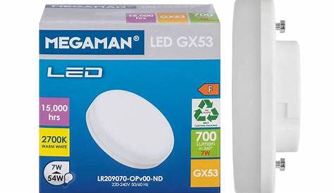 Megaman Led Gx53 7w MM03804 LED Lamp 7W GX53 • Se Laveste Pris Nu