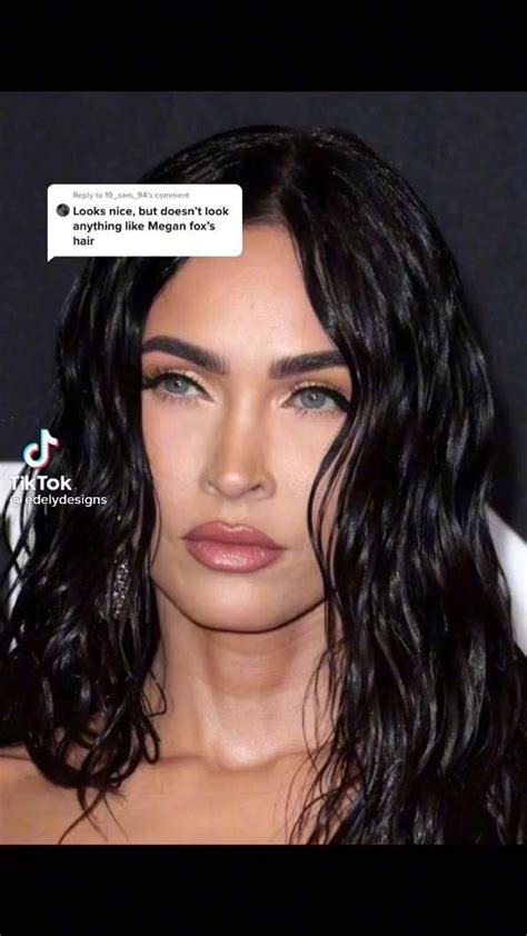 megan fox wet hair look