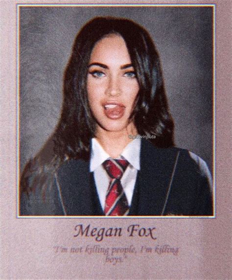 megan fox yearbook photo