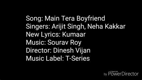 Topics Mein Tera Boyfriend Lyrics 2023