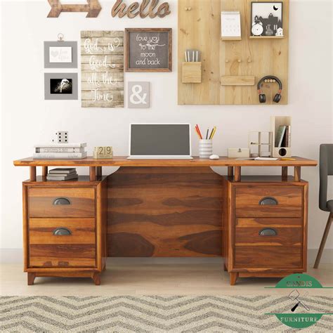 meja kantor kayu minimalis