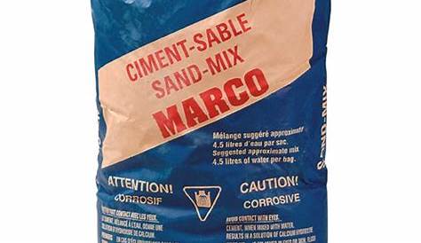 Mélange ciment et sable 30 kg SABLE MARCO Canac