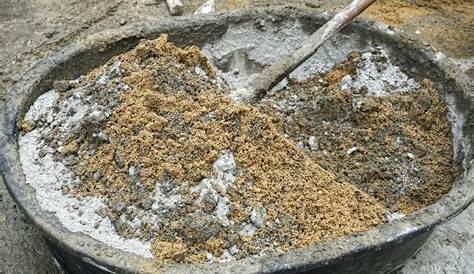 Melange sable et gravier pour beton Construction maison