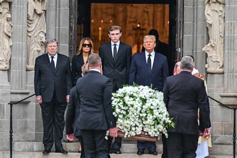 melania trump's mother's funeral