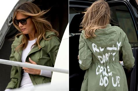 melania trump jacket care