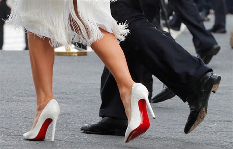 melania trump red sole shoes