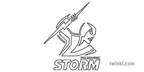 melbourne storm logo black and white