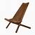 melino wooden folding chair