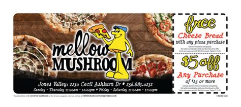Enjoy Delicious Pizza With Mellow Mushroom Coupon