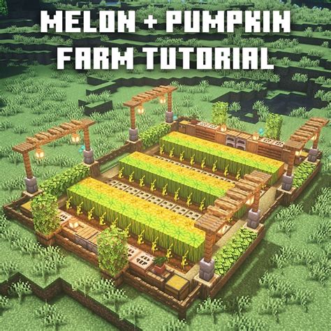 Melon Farm Design Minecraft