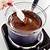 melt chocolate over boiling water