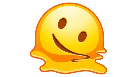 melting face emoji png