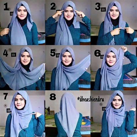 tutorial hijab segi empat