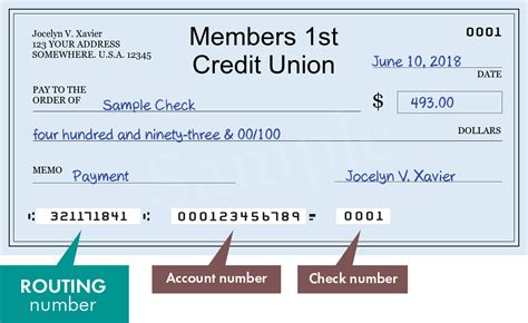 members 1st federal credit union routing #