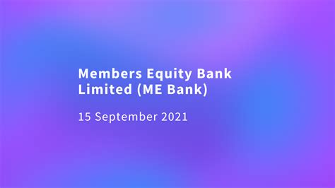 members equity bank limited