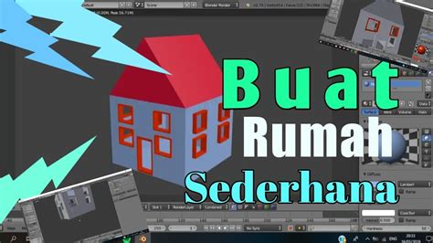 membuat object 3D blender