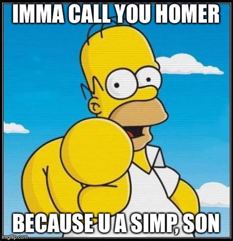 meme definition and homer simp