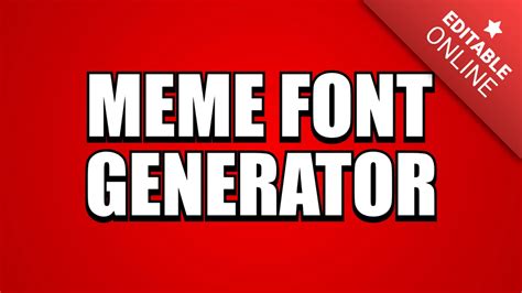 meme font generator with outline