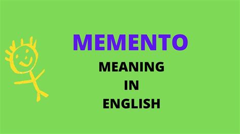 memento meaning in english