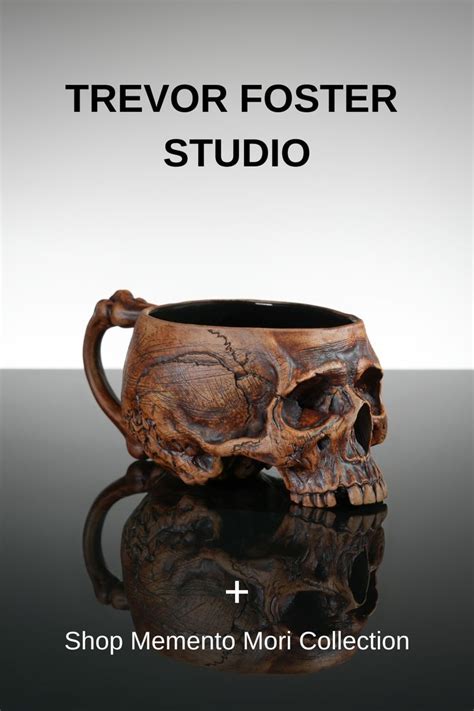 memento mori skull mug