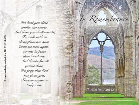 Memorial Cards Abbey