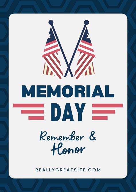 Memorial Day Printable Invite