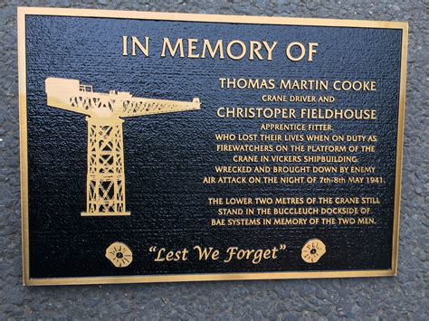 Memorial Plaques Examples