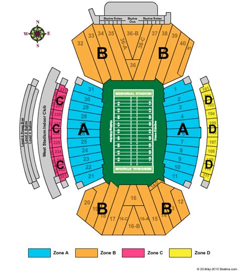 Memorial Stadium 3d Seating Chart