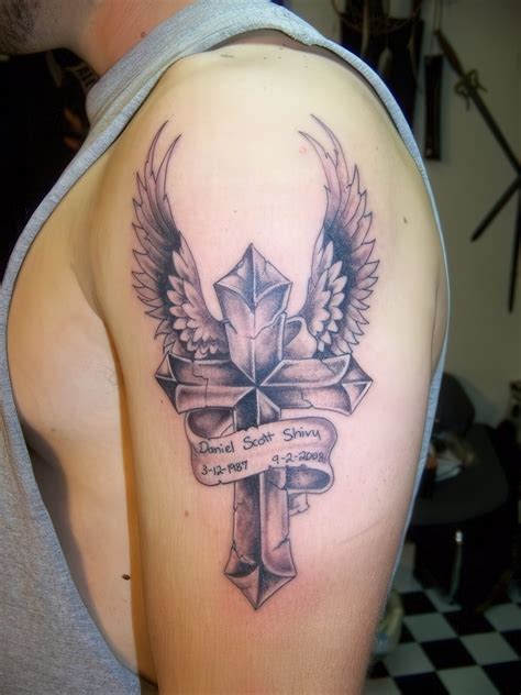 memorial tattoos cross