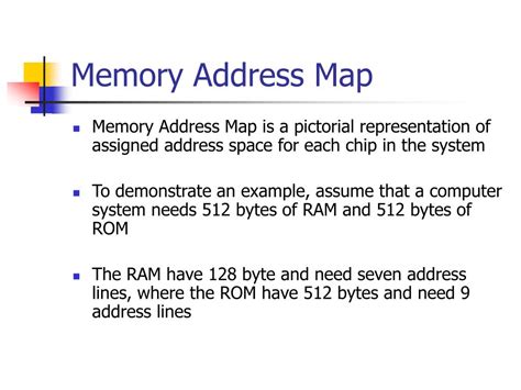 memory address map in computer architecture in hindi