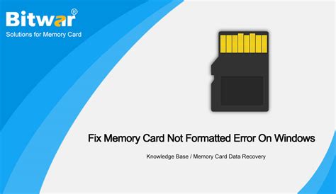 Memory Card Disk Is Not Formatted