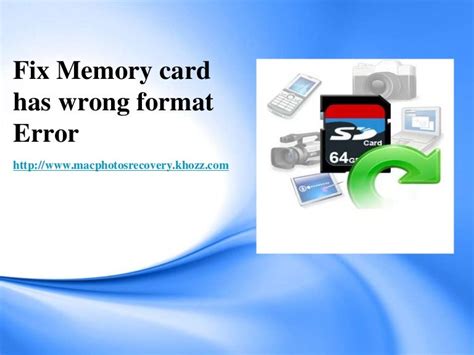 Memory Card Format Error Fix