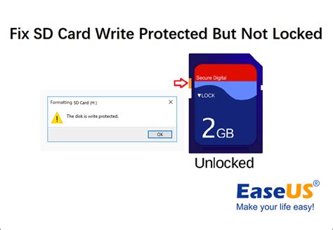 Memory Card Write Protected Error