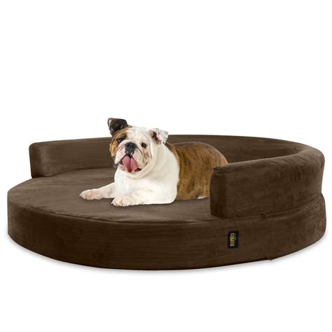 Memory Foam Dog Bed Large Brown