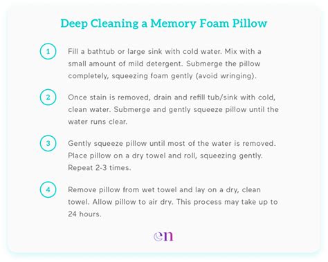 Memory Foam Pillow Care Instructions