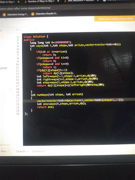 memory limit exceeded error in leetcode