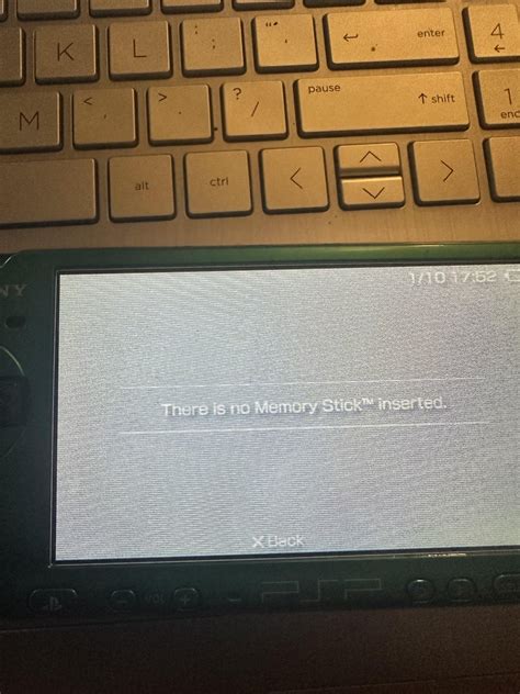 Memory Stick Cannot Be Read Psp