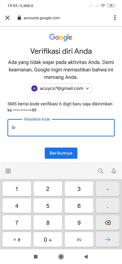 Mempercepat Proses Verifikasi Akun Google