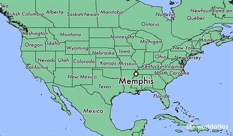 Memphis Tennessee In Usa Map