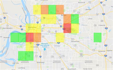 memphis power outage map by zip code