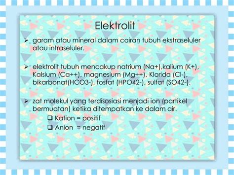 Memulihkan Elektrolit