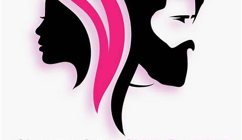 Men And Women Salon Logo . Male Female Beauty Icon Stock